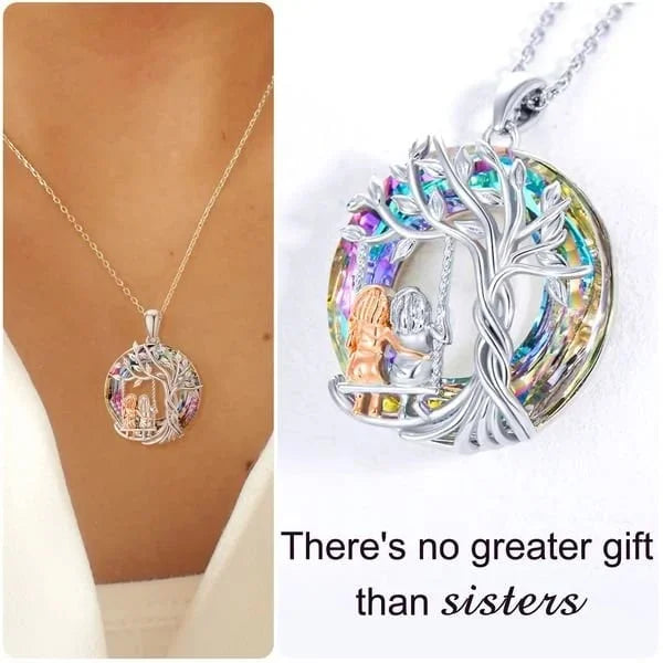 🎁925 Sterling Silver Tree of Life Sisters Necklace