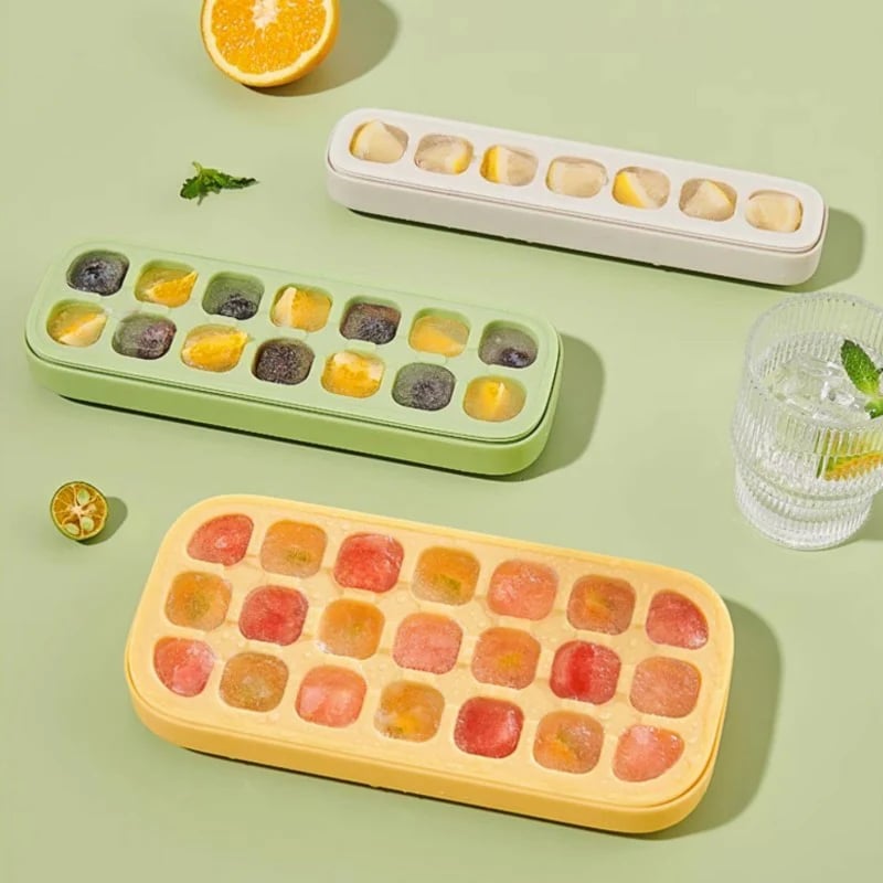 (🔥HOT SALE NOW 49% OFF) - 🧊Press-Type Silicone Ice Cube Trays