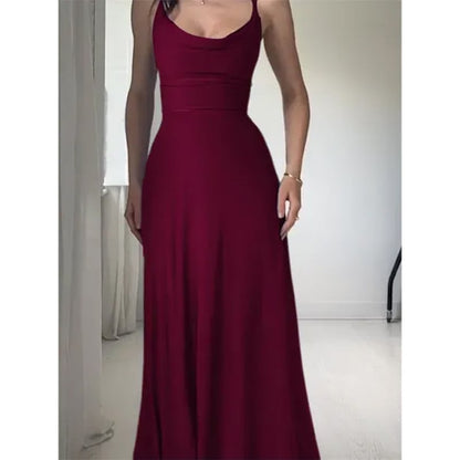 Lulah Drape Maxi Dress with Built-in Bra