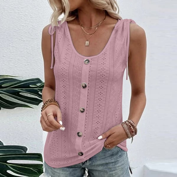 🔥plus size solid color U-neck back heart T-shirt