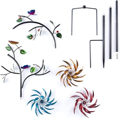 🔥Last Day 70% OFF - Beautiful Summer Multi Colored Flowers Wind Spinner