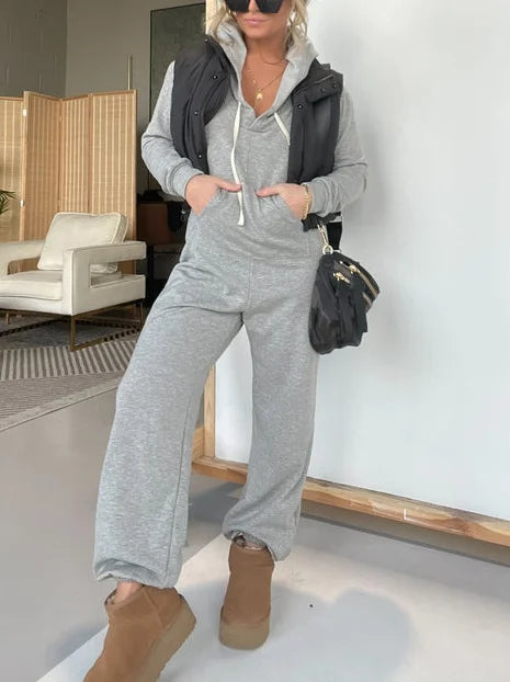 Early Christmas Sale 80% OFF - Cozy Days French Terry Jumpsuit (Buy 2 Free Shipping)