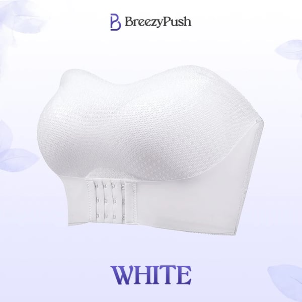 BreezyPush - Breathable Non-Slip Strapless Front Buckle Push-Up Bra