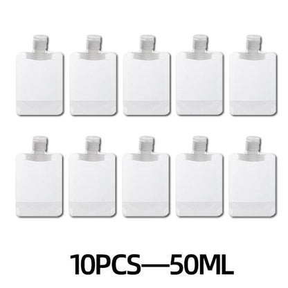 (🌷SALE) Portable Travel Fluid Makeup Packing Bag(10 Pcs）