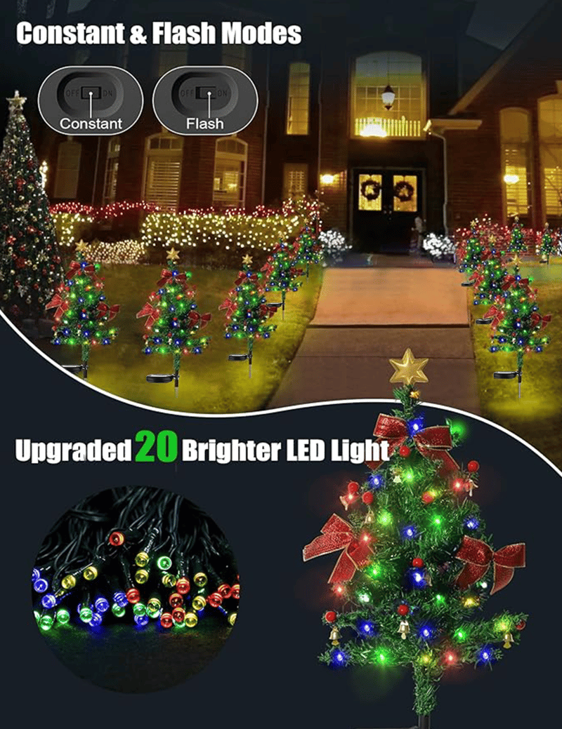 🔥Hot Sale 49%OFF-🎄Solar Christmas Trees Lights Outdoor Decoration Waterproof