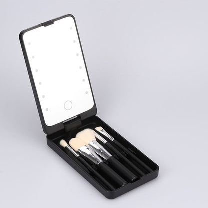 💖Year-end Promotion 70% OFF💖Travel Makeup Brush Set with LED light