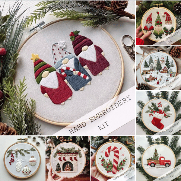 Christmas Embroidery KIT