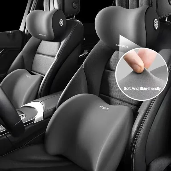 ✨Hot Sale 🎁 Car Headrest & Lumbar Support Cushion