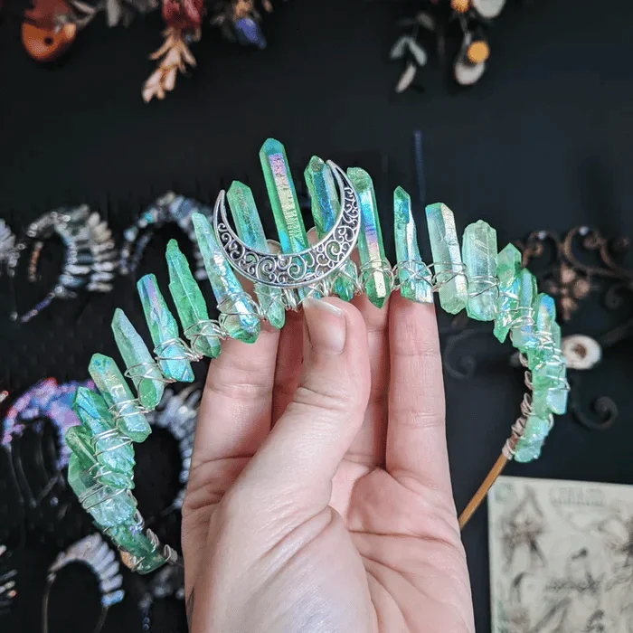 HANDMADE NATURAL CRYSTAL CROWN