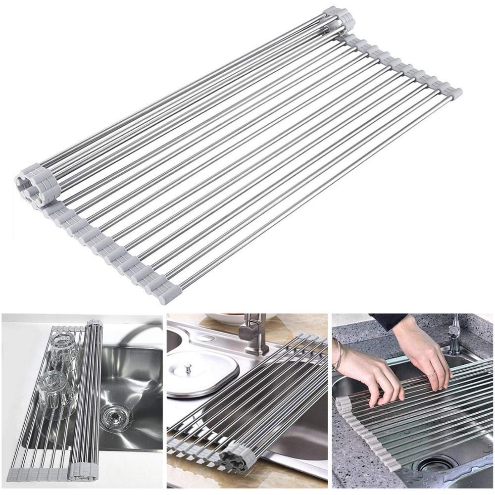 (🔥HOT SALE NOW 49% OFF) - Portable Stainless Steel Rolling Rack (BUY 2 GET FREE SHIPPING)