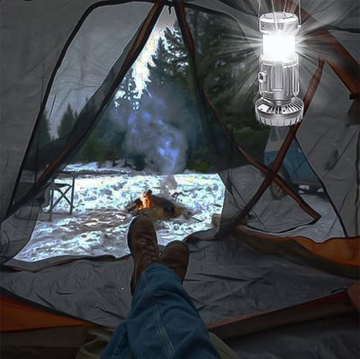 6 in 1 Portable Solar LED Camping Lantern