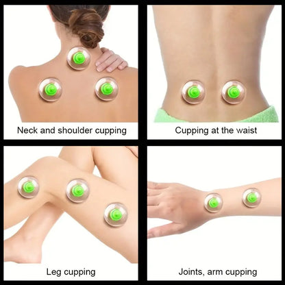 Cupping Set Massage Therapy Cups -   for Cellulite Reduction Back Neck Joint Pain Relief,  Cupping Set