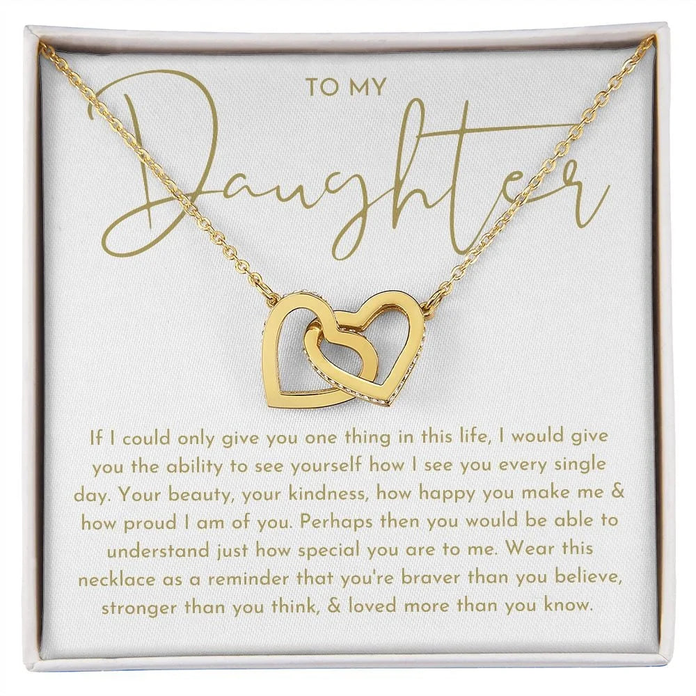 To My Daughter Necklace, Daughter Gift