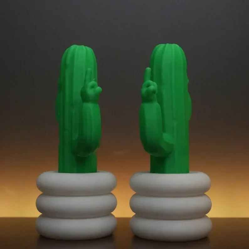 🌵🖕Fucktus - Middle Finger Cactus Figurine