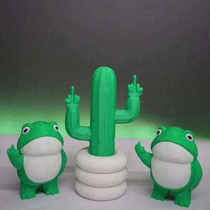 🌵🖕Fucktus - Middle Finger Cactus Figurine