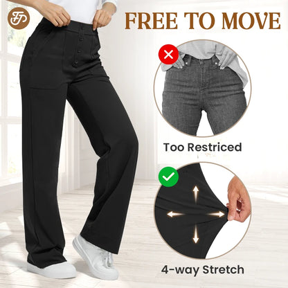 🔥Last Day 70% Off🔥Women's Casual High Waist Stretch Pants (Buy 2 Free Shipping)