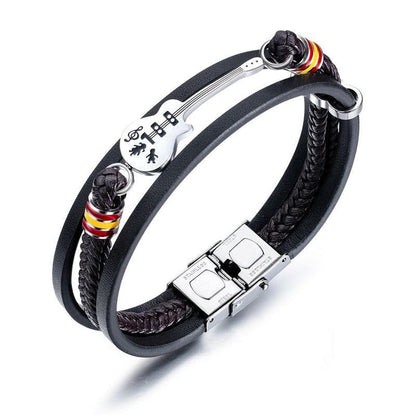 High-quality Leather Handmade Personalise Unique Bracelet Limited Edition