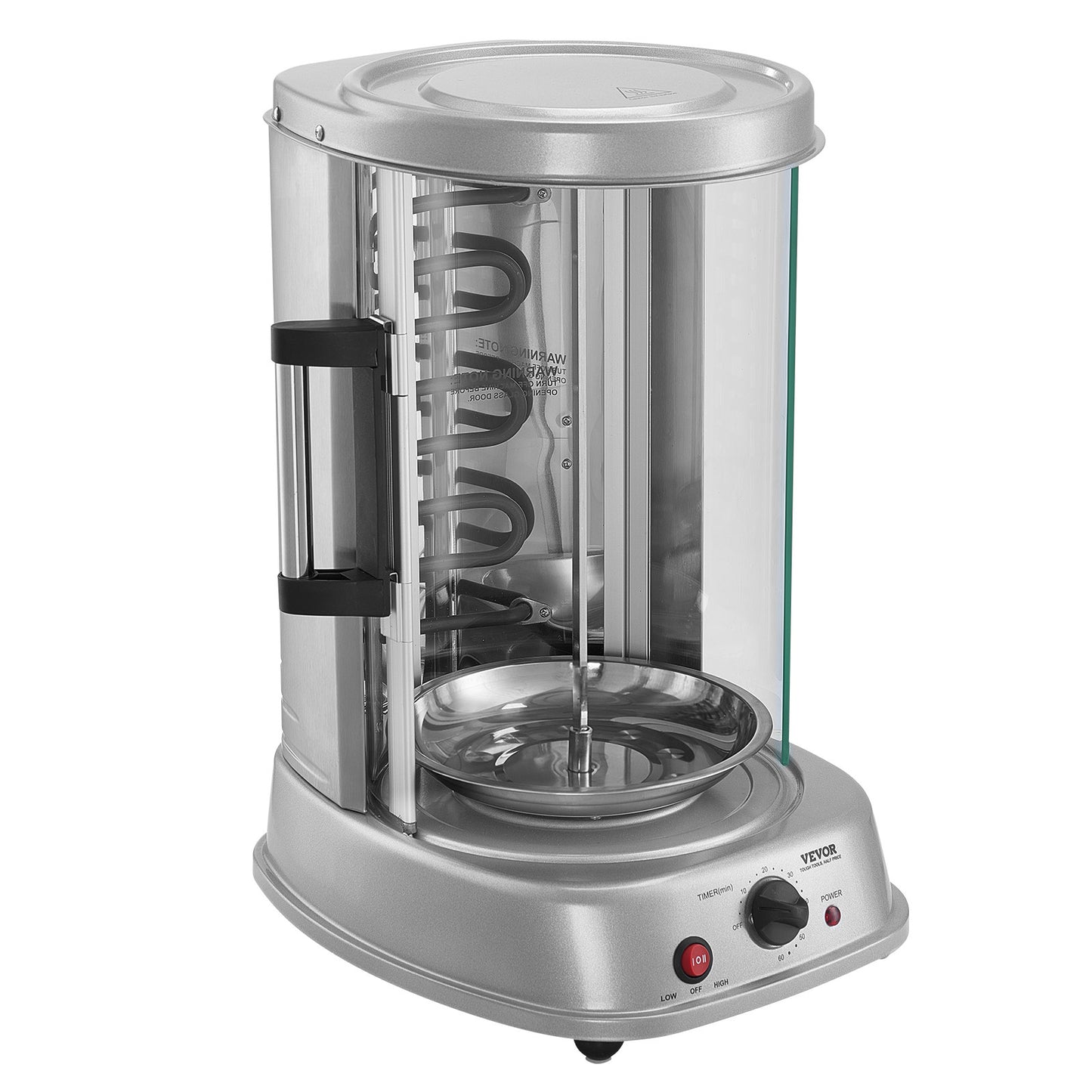 Electric stainless steel rotary barbecue grill