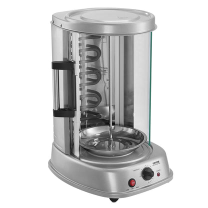 Electric stainless steel rotary barbecue grill