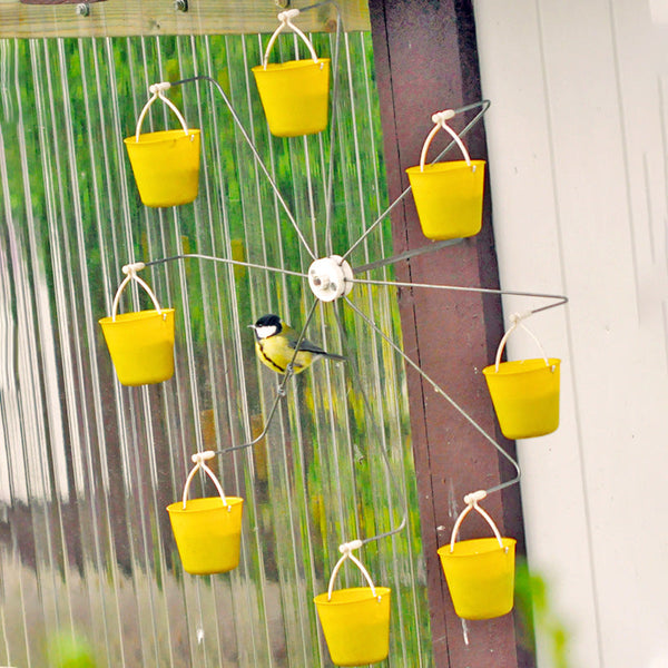 Mangeoire à oiseaux amusante à grande roue - Créez une aire de jeux pour oiseaux dans votre jardin