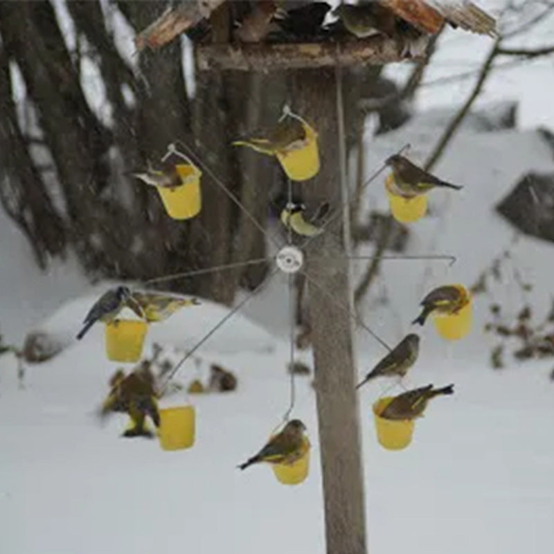 Mangeoire à oiseaux amusante à grande roue - Créez une aire de jeux pour oiseaux dans votre jardin