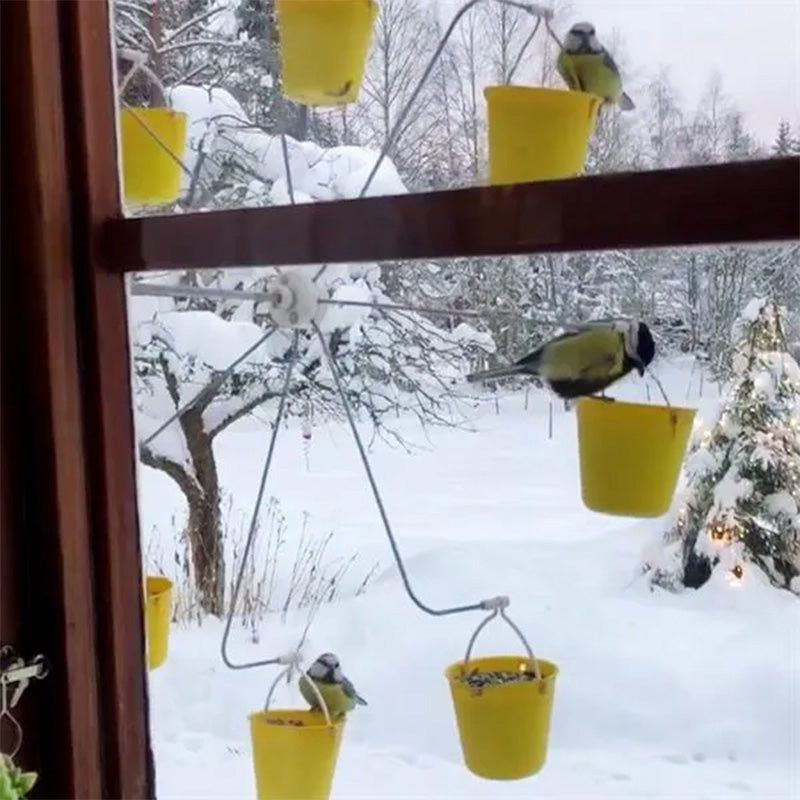 Mangeoire à oiseaux amusante à grande roue - Créez une aire de jeux pour oiseaux dans votre jardin