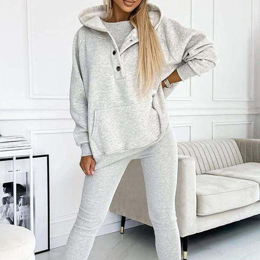 Hooded Casual and Comfortable Sweatshirt Suit 3-Piece Set (Vest + Hoodie+ Pants) 🔥Free Shipping🔥