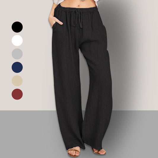 Women's Cotton Linen casual wide-leg pants (Buy 2 Free Shipping)