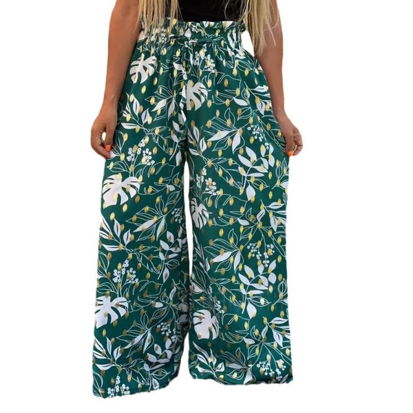 Women's Printed Wide Leg Pants