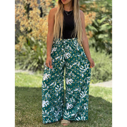 Women's Printed Wide Leg Pants