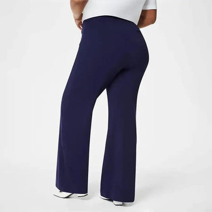 Tummy Control Button Wide Leg Pant (Buy 2 Free Shipping)