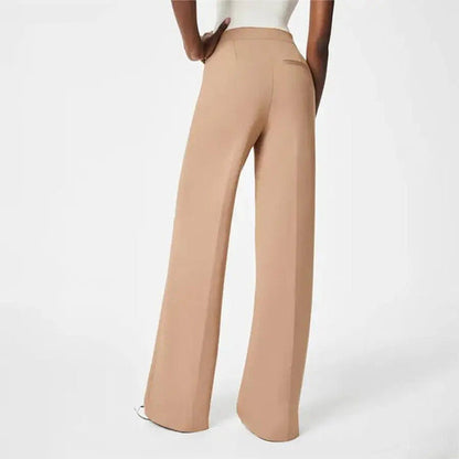 Tummy Control Button Wide Leg Pant (Buy 2 Free Shipping)