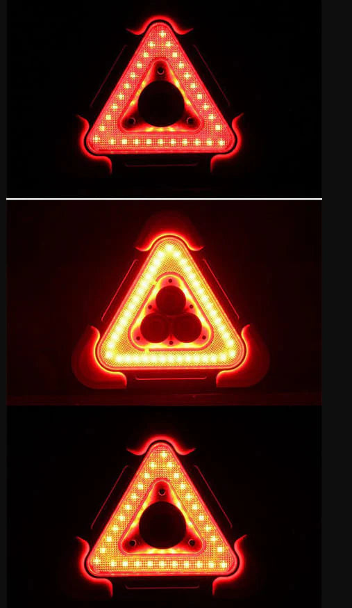 🔥2026 New Arrival🔥 3-IN-1 Solar Emergency Triangle Warning Light at the Roadside