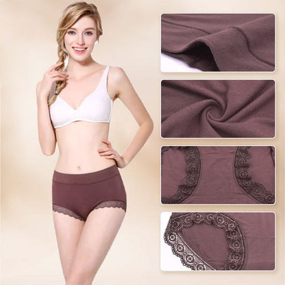 Women's Lace Stretchy Breathable Plus Size Panties