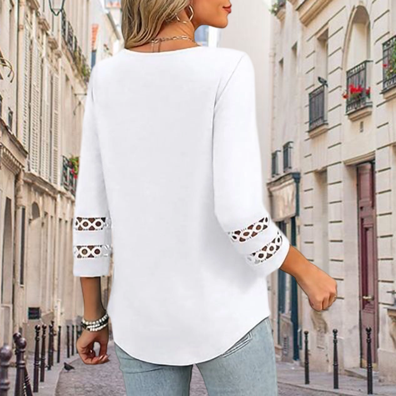 💥Last Day Special Sale 50% OFF💝2025 New Womens 3/4 Length Sleeve Tops Trendy V Neck T Shirts