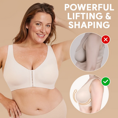 Seamless Front Closure Cross Shaping Bra