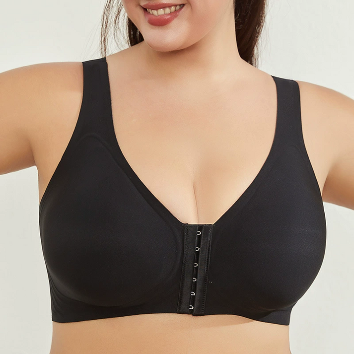 Seamless Front Closure Cross Shaping Bra