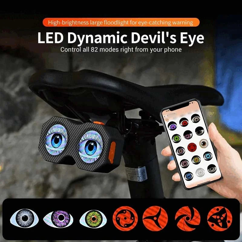 🔥New Year's Special Offer:50% OFF🎉Dynamic Devil's Eye Bicycle Taillight