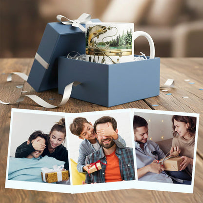 Ceramic Fishing Themed Coffee Mug