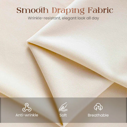 Women's High-Waist Wide-Leg Solid Color Trousers