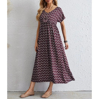 🌸VENTE CHAUDE 2023 - 49% DE RÉDUCTION🌸NOUVELLE Robe vintage à col en V 2023