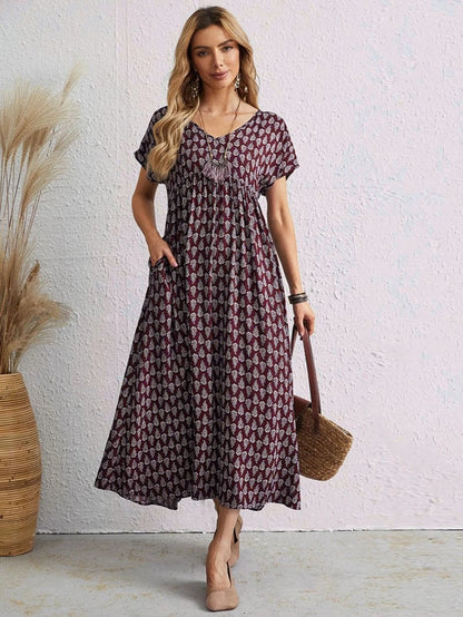 🌸VENTE CHAUDE 2023 - 49% DE RÉDUCTION🌸NOUVELLE Robe vintage à col en V 2023