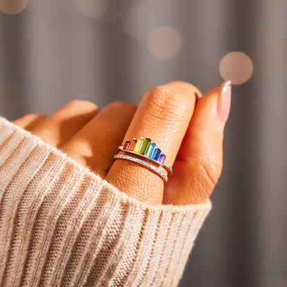 I Would Change The World For You Rainbow Ring