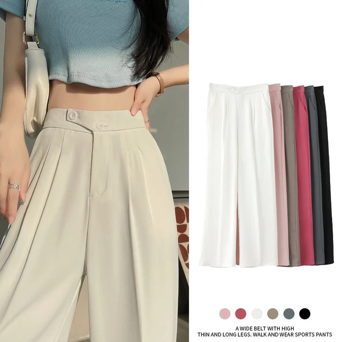 🔥 ComfiChic - Elastic Waist Wide Leg Casual Pants  (Buy 2 Free Shipping)