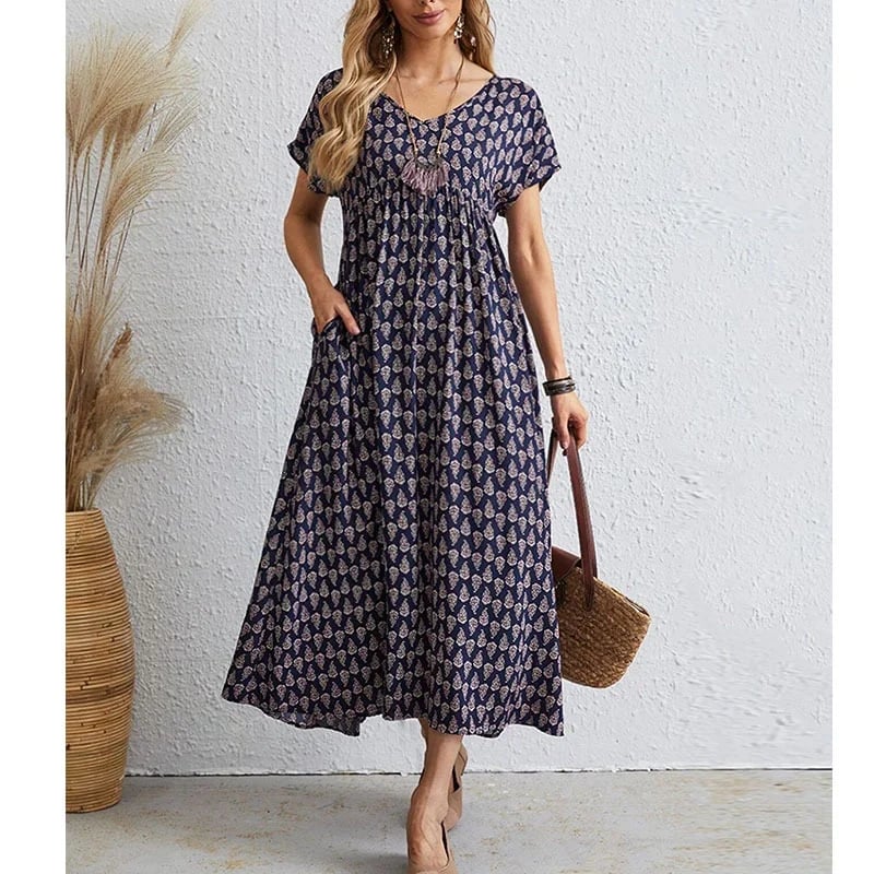 🌸VENTE CHAUDE 2023 - 49% DE RÉDUCTION🌸NOUVELLE Robe vintage à col en V 2023