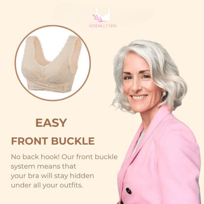 VENTE DU DERNIER JOUR 70% – Soutien-gorge corset confortable sur le devant avec boucle latérale croisée en dentelle