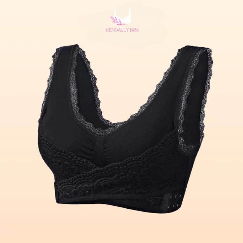 VENTE DU DERNIER JOUR 70% – Soutien-gorge corset confortable sur le devant avec boucle latérale croisée en dentelle