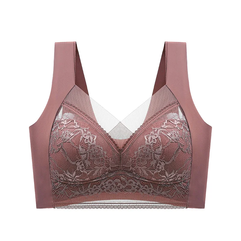 Womens Lace Ice Silk Bra