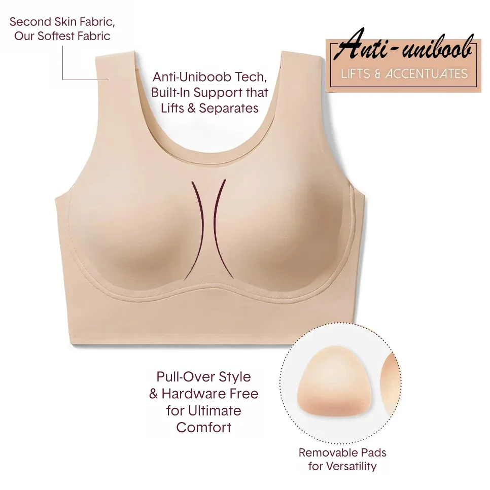 Ultra Comfort Seamless Shaping Wireless Support Bra Plus Size