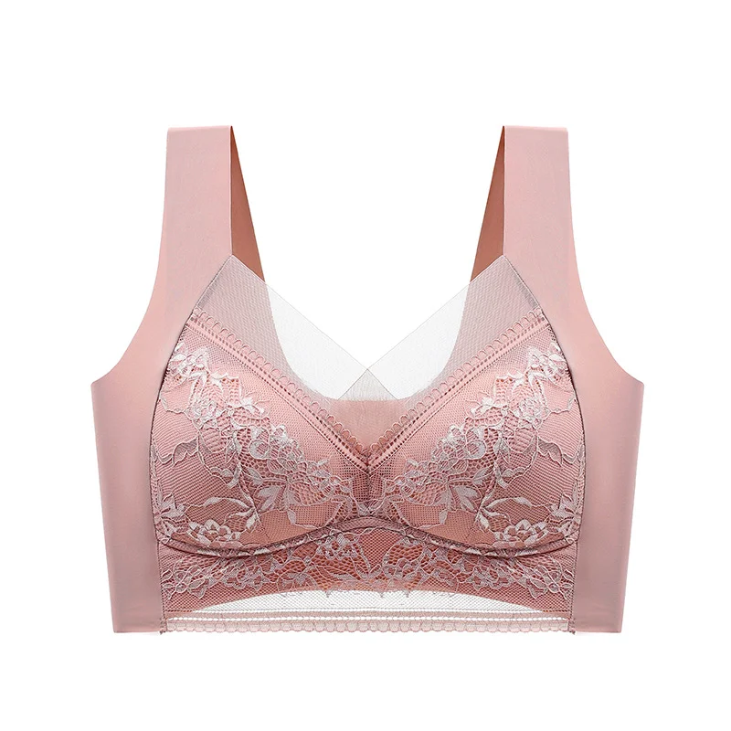 Womens Lace Ice Silk Bra